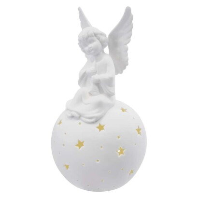 EMOS DCLW33 LED dekorácia keramický anjel, teplá biela