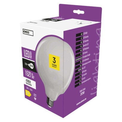 EMOS LED žiarovka Filament Globe 11 W, ZF2161
