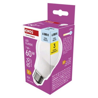 EMOS LED žiarovka Classic A60 7 W, ZQ5E44