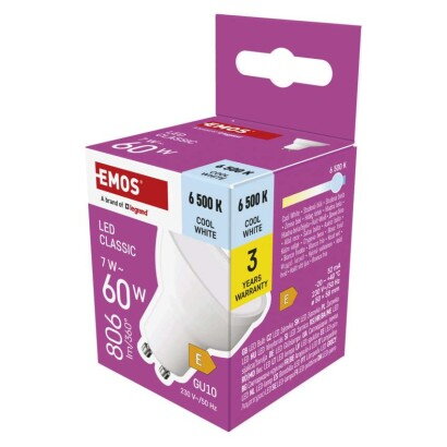 EMOS LED žiarovka Classic MR16 7 W, ZQ8E44
