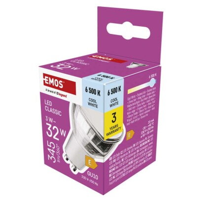 EMOS LED žiarovka Classic MR16 3 W, ZQ8E19