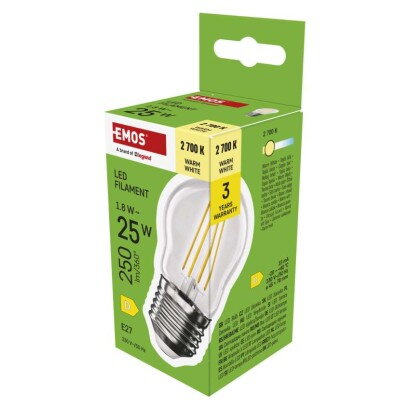 EMOS LED žiarovka Filament Mini Globe  1,8 W, ZF6D02