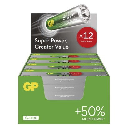 GP Alkalická batéria GP Super LR6 (AA), 12ks