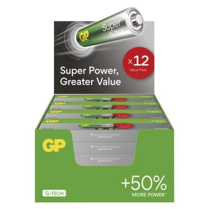 GP Alkalická batéria GP Super LR03 (AAA), 12ks