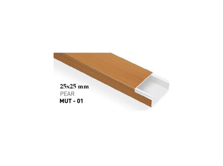 Mutlusan Lišta inštalačná PVC 25x25mm hruška 2m