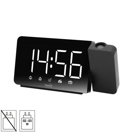 home LTCRP03 LED budík s rádiom a projektorom