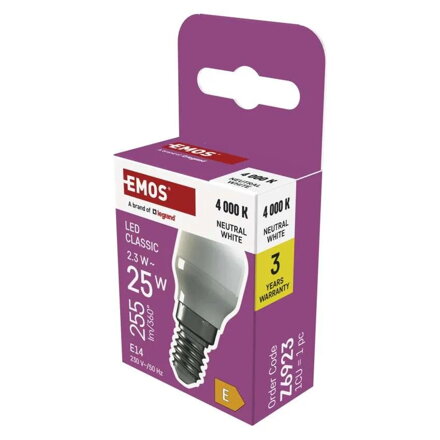 EMOS LED žiarovka do chladničiek ST26 2,3W, Z6923
