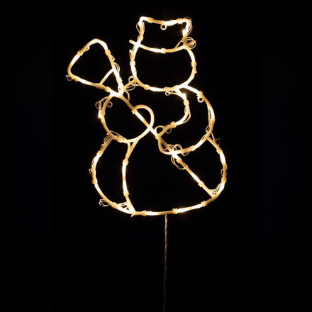 home KID507WW LED dekorácia do okna, snehuliak