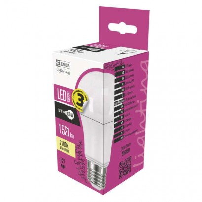 EMOS LED žiarovka Classic A60, 14 W, ZQ5160