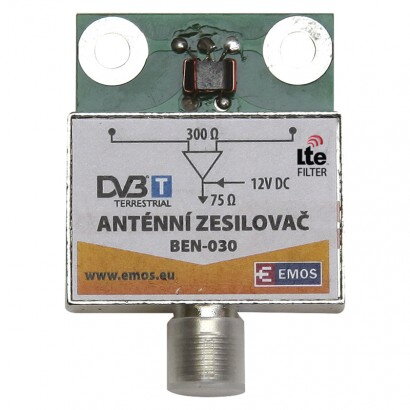 EMOS Anténny predzosilovač 30dB VHF/UHF