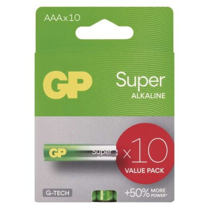 GP Alkalická batéria Super LR03 (AAA) 10ks