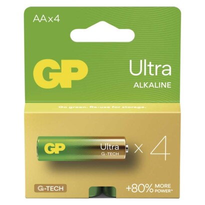 GP Alkalická batéria Ultra LR6 (AA) 4ks