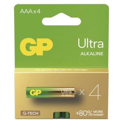 GP Alkalická batéria Ultra LR03 (AAA) 4ks