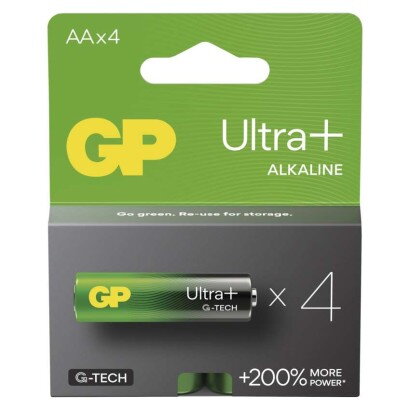 GP Alkalická batéria Ultra Plus LR6 (AA) 4 ks