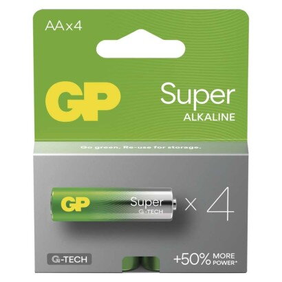 GP Alkalická batéria Super LR6 (AA) 4ks