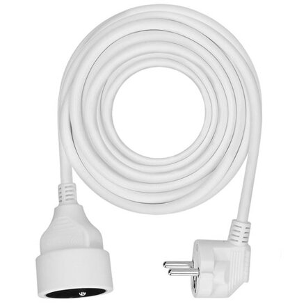 Solight Predlžovací prívod - spojka, 1 zásuvka, 7m, 3 x 1mm2, biela