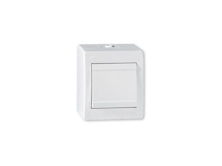 ALING-CONEL Vypínač č.7 na povrch biely power line IP44