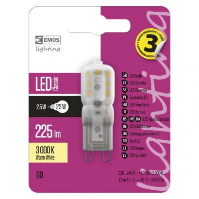 EMOS LED žiarovka Classic JC, 2,5 W, ZQ9522