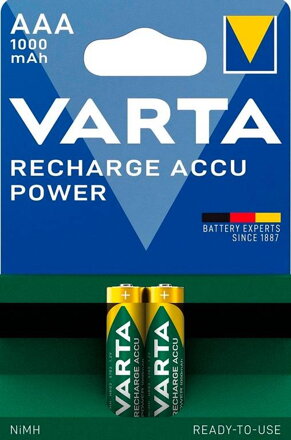 Varta Nabíjacia batéria Recahrge Accu Power 1000mAh (AAA) 2ks