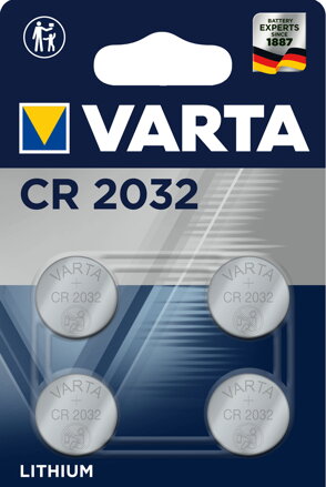 Varta Lítiová gombíková batéria CR2032 Lithium 3V 4x