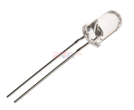LED 5mm biela 50000mCd 15° 75mA