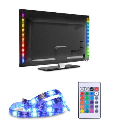 Solight LED pás RGB pre TV 30x SMD 5050 LED/1m + diaľkový ovládač