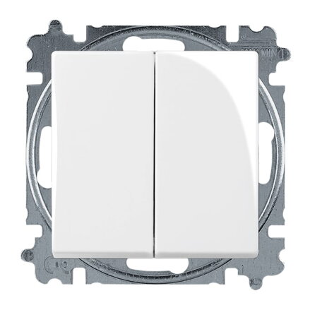 ABB Basic 55 Vypínač 6+6 biely