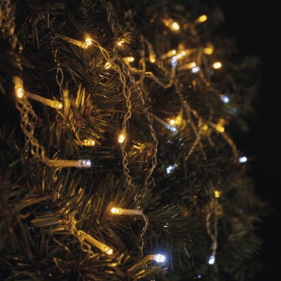 EMOS D1CN01 Standard LED spojovacia reťaz blikajúca s cencúľmi, 2,5 m, teplá/studená biela