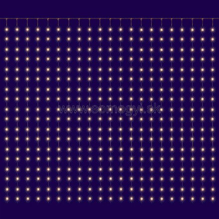 home MLF 400/WW micro LED svietiaci záves, 2 x 2 m, teplá biela