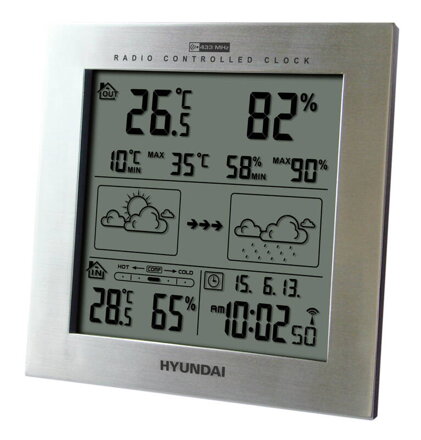 Hyundai WS 2244 M meteostanica strieborná