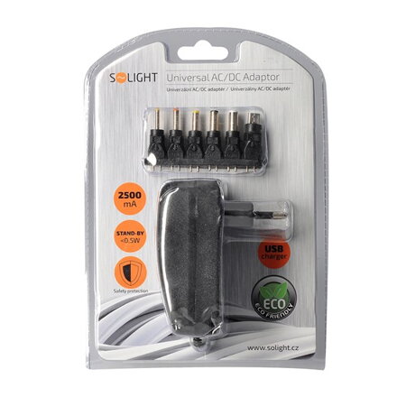 Solight DA28 univerzálny adaptér 3-12V 2500mA