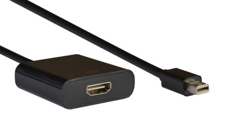 AQ Adaptér Mini DisplayPort samec - HDMI samica (dĺžka 0,2m).