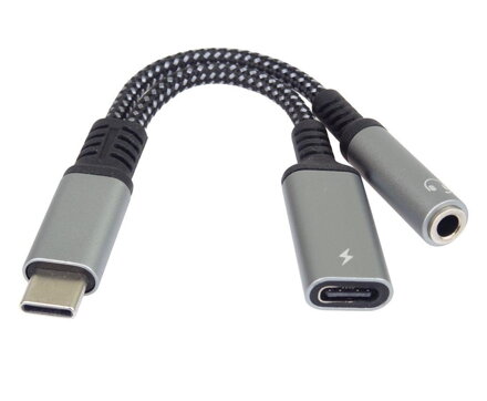 PremiumCord USB-C /3,5mm jack s DAC chipem + USB-C