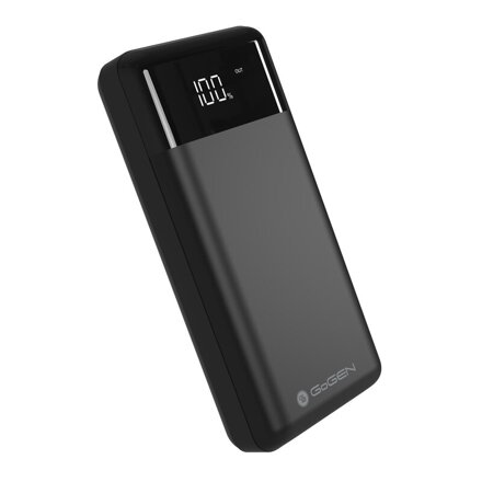 GoGEN PB300001B Powerbank 30000mAh, USB-C PD 20W, LCD