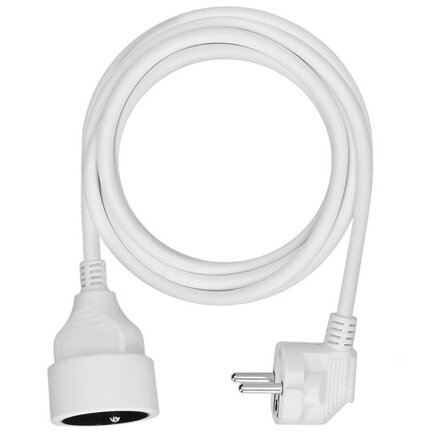 Solight Predlžovací kábel – spojka, 3m, biely