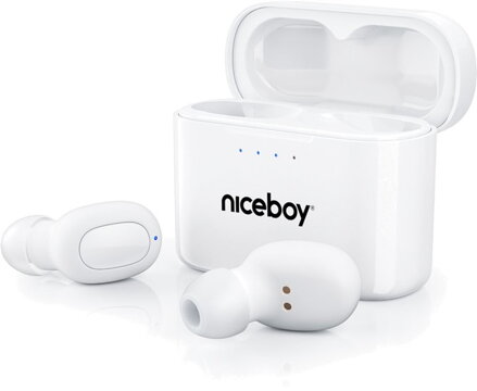 Niceboy HIVE Podsie 3 Slúchadlá, Polar White
