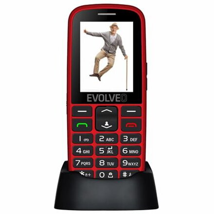 Evolveo EasyPhone EG, červený