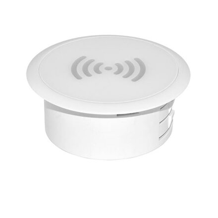 Solight DC65W bezdrôtová vstavaná nabíjačka, biela