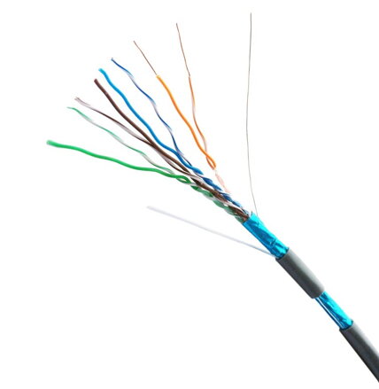 Datacom FTP drôt CAT5E PVC, Eca, sivý
