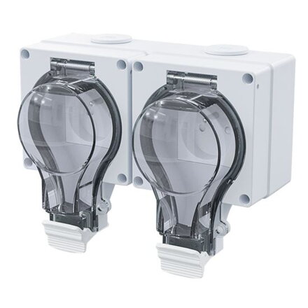 Solight 5B352 dvojzásuvka IP66