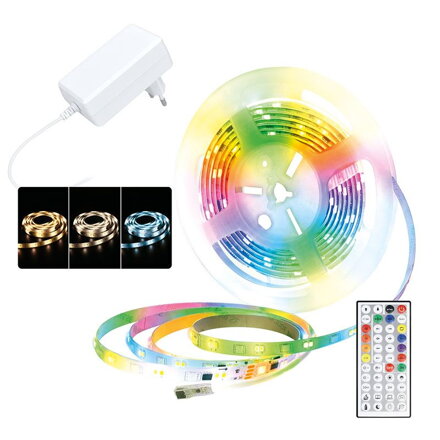 Solight LED svetelný pás, RGB + 3CCT sada 5m WM60