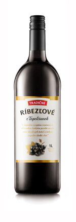 Chateau Topoľčianky TRADIČNÉ RÍBEZĽOVÉ - ovocné víno z čiernych ríbezlí, 1l