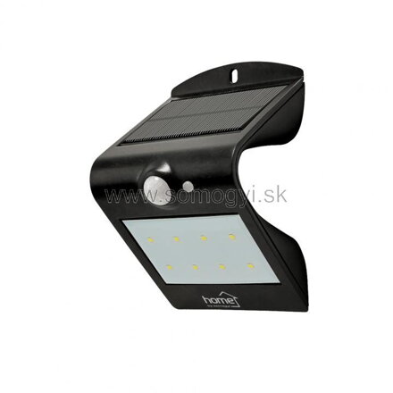 home LED reflektor so solárnym panelom, s pohybovým senzorom, čierna FLP 2/BK SOLAR