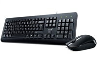 Genius GENIUS klávesnice s myší KM-160/ Drátový set/ USB/ černý/ CZ+SK layout