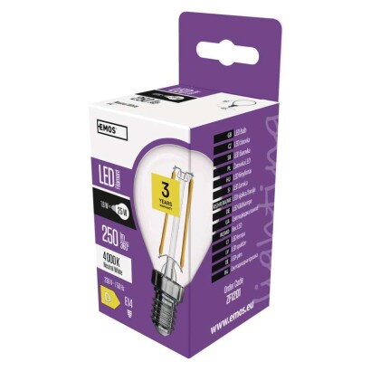 EMOS Lighting LED žiarovka Filament Mini Globe E14 1,8 W, ZF1201 EMOS Lighting LED žiarovka Filament Mini Globe E14 1,8 W, ZF1201