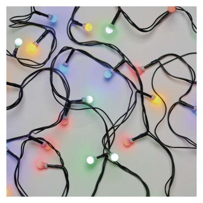 EMOS Lighting D5AM04 LED vianočná cherry reťaz - guličky, 30m, vonkajšia aj vnútorná, multicolor, časovač