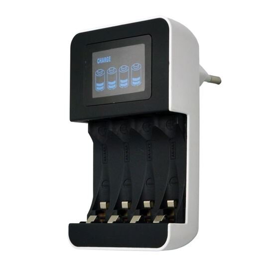 Solight DN25 nabíjačka batérií s LCD displejom