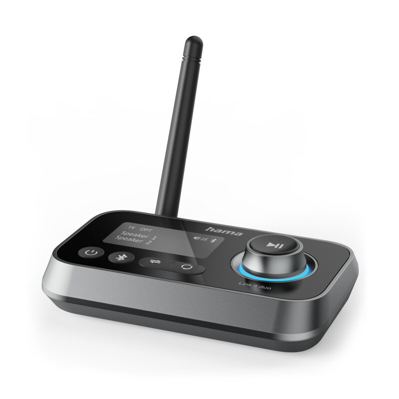 Hama Bluetooth audio adaptér Link.it duo, receiver/transmitter, analóg+digital Hama Bluetooth audio adaptér Link.it duo, receiver/transmitter, analóg+digital
