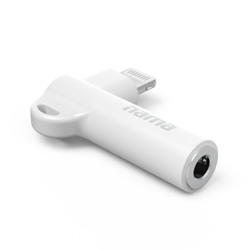 Hama MFi audio adaptér Lightning na jack 3,5 mm pre Apple, aktívny, kompaktný
