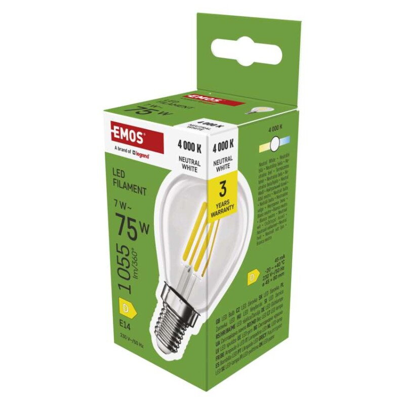 EMOS LED žiarovka Filament Mini Globe  7 W, ZF1D53